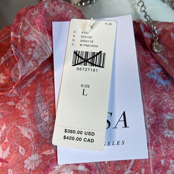 MISA Los Angeles Natasha Dress in Washed Rose Lilac - Picture 8 of 13